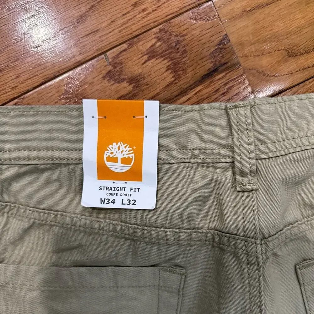 Timberland Vintage‎ Men's Relaxed Fit Straight Leg Cotton Chino Pants -W34 / L32
